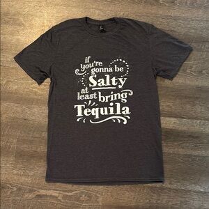 NWT Anvil Charcoal Tee with Fun Graphic